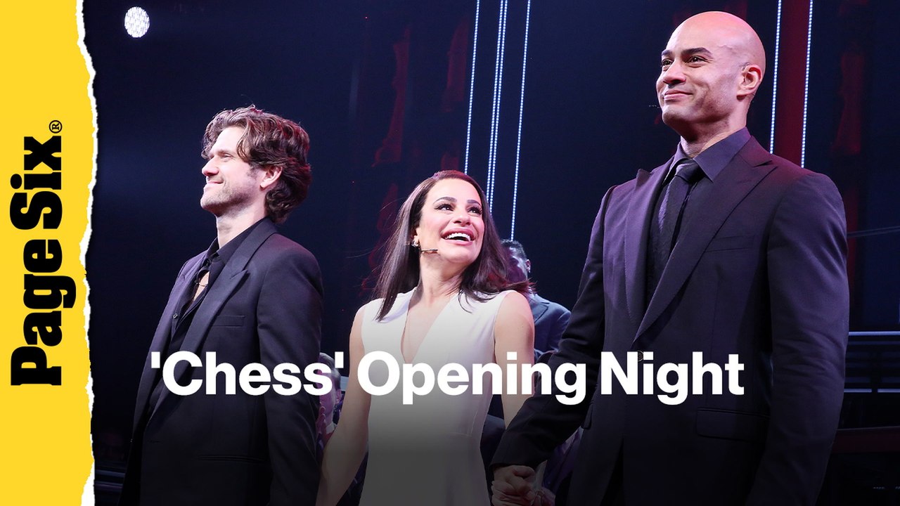 See Lea Michelle, Aaron Tveit, Rachel Zegler and more celebrities at 'Chess' opening night