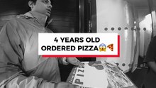 4 years old ordered pizza 😂
