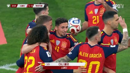 스포츠중계 빠른티비 [월드컵 유럽 예선] 스페인 vs 튀르키예 하이라이트 2025.11.19 (수) 0445