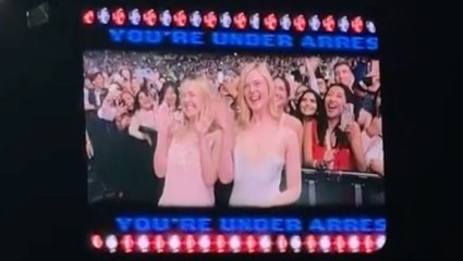 Sabrina Carpenter ‘arrests’ Dakota and Elle Fanning for ‘being too hot’ at her show