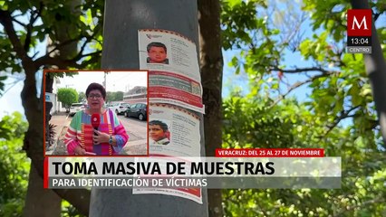 Veracruz realizará toma masiva de muestras para identificar víctimas del 24 al 27 de noviembre