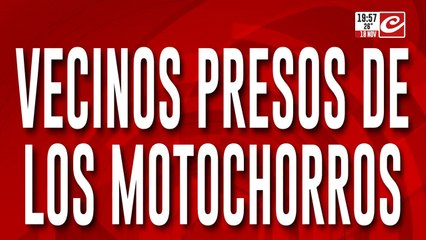 Vecinos presos de los motochorros: la Argentina insegura, el miedo de todos