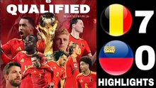 Belgium vs Liechtenstein 7-0 Extended Highlights • belguim to world cup 2026 🔥
