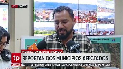 Lluvias golpean cuatro municipios en Cochabamba; hay casi 3.800 familias afectada