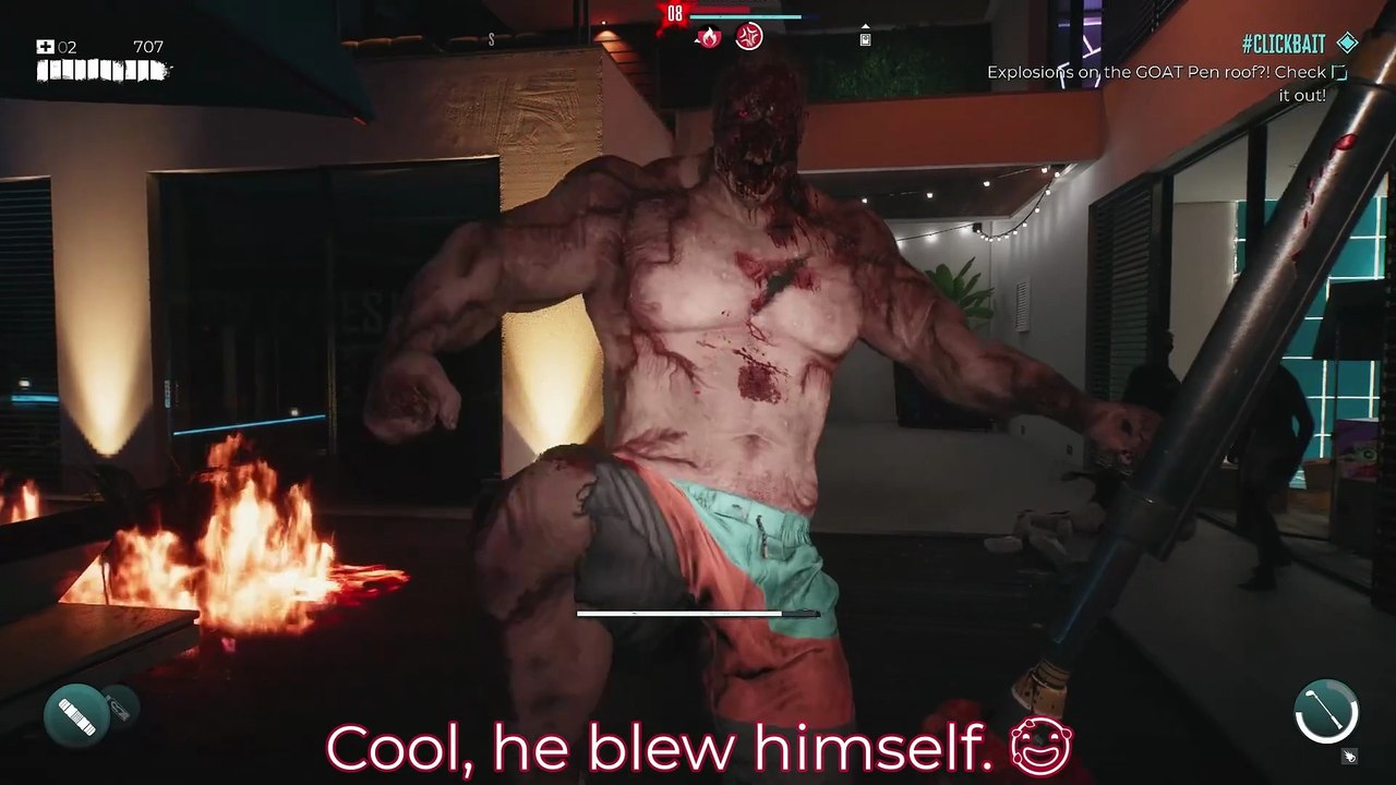 What is Brock Lesnar doing in the game? ( Boss Fight - Becki the Bride )