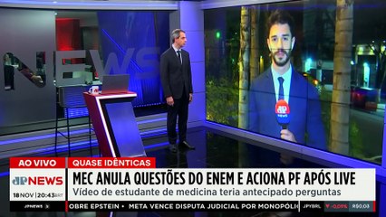 MEC anula três questões do ENEM e aciona PF após live suspeita de fraude