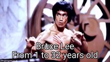 Bruce Lee - Transformation From 1 To 32 Years Old