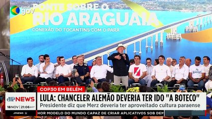 "Chanceler deveria ir a boteco", diz Lula em resposta à polêmica na COP30