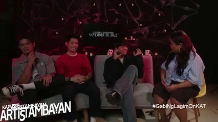 ArtisTambayan: Miguel, Jon, at Nikki, paano nakasali sa 'KMJS' Gabi ng Lagim: The Movie?'