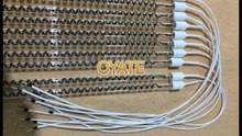 350mm 230v 1000w quartz ir heating lamp carbon fiber heating lamps for oven equipment