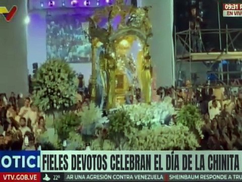 Pueblo zuliano celebra con fe y alegría la bajada de la reina morena, Virgen de Chiquinquirá