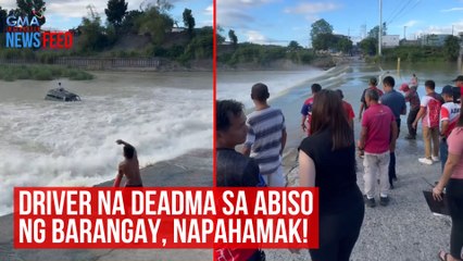 Driver na deadma sa abiso ng barangay, napahamak! | GMA Integrated Newsfeed