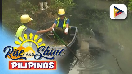 MMDA, tuloy pa rin ang paglilinis sa buhangin creek sa Mandaluyong City | ulat ni Bernard Ferrer