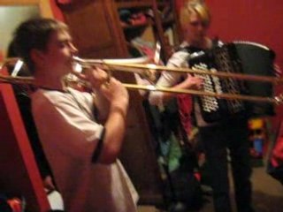 Boeuf entre potes sur le thème de Titanic