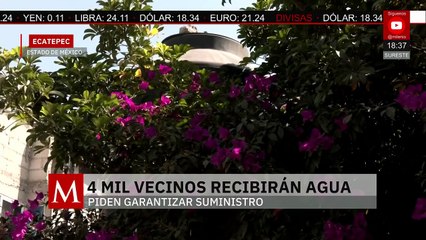 Autoridades son obligadas a suministrar agua constante a vecinos de Ecatepec