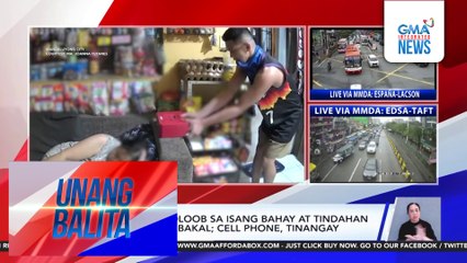 Huli-cam – Panloloob sa isang bahay at tindahan sa Brgy. Daan Bakal; cell phone, tinangay | Unang Balita