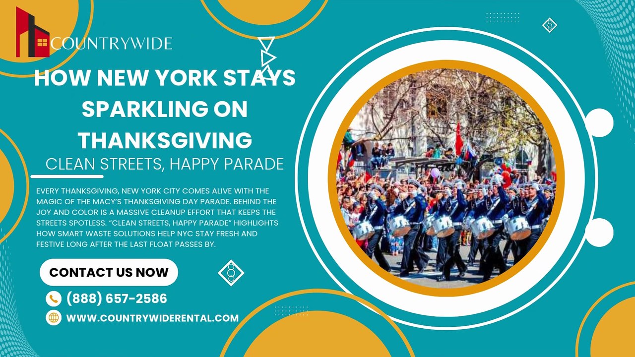 Clean Streets, Happy Parade How New York Stays Sparkling on Thanksgiving | Countrywide Rental
