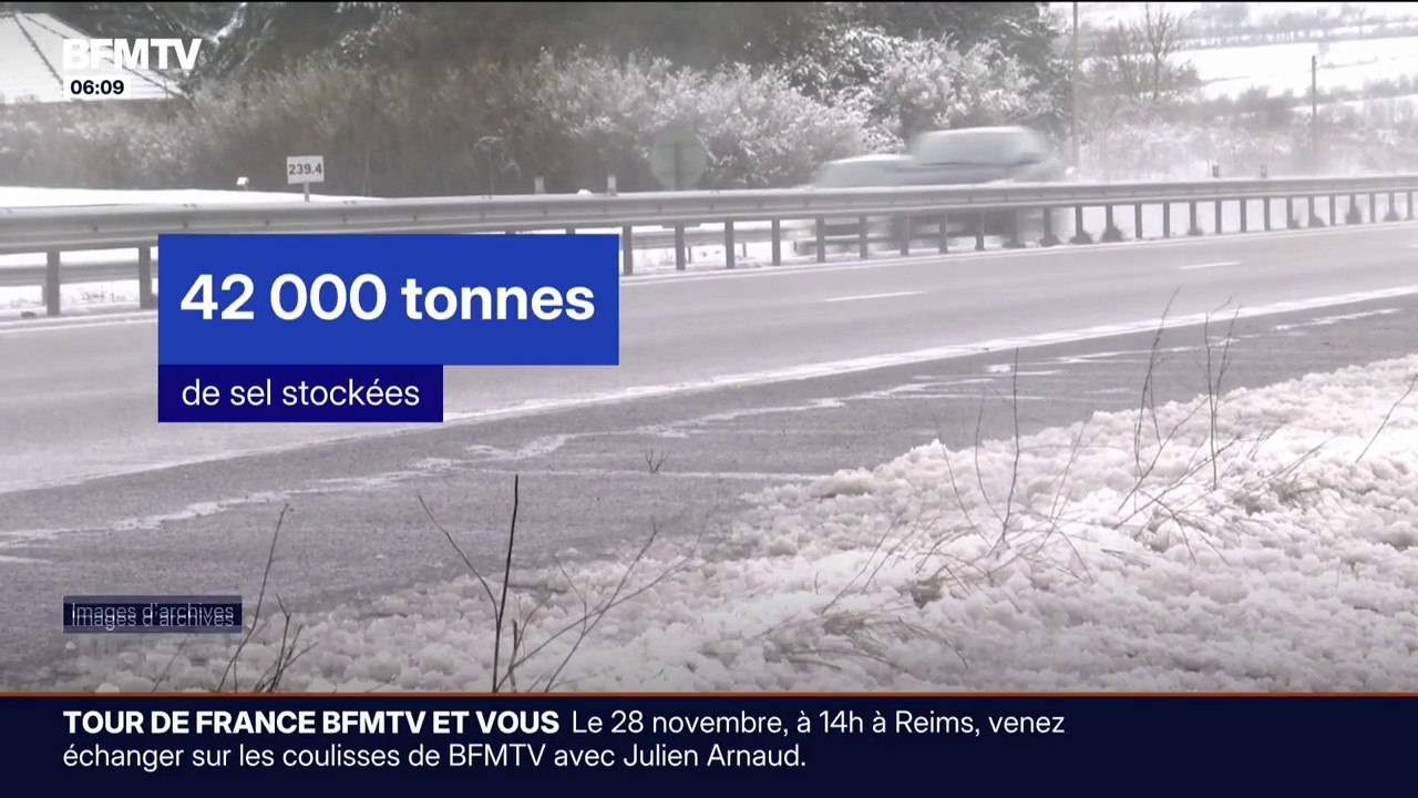Face aux chutes de neige attendues, les saleuses se préparent à intervenir sur l'A62