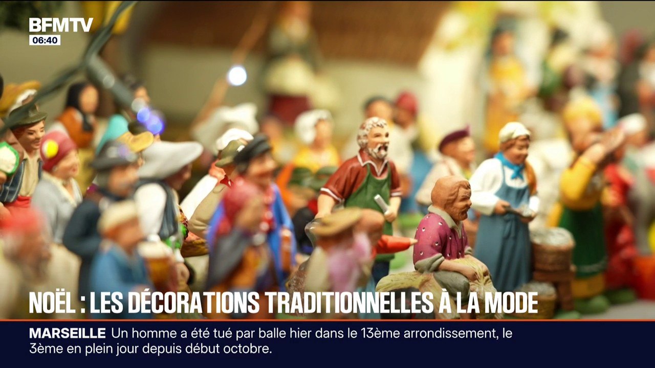 Santons de Provence, crèches en bois...les décorations de Noël classiques sont en vogue