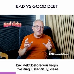 BAD debt vs GOOD debt - #shorts