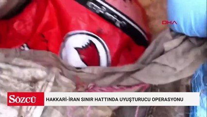 Hakkari-İran sınır hattında uyuşturucu operasyonu: Onlarca kilo metamfetamin ele geçirildi