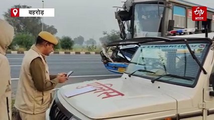 फलोदी-बीकानेर हाईवे पर डंपर से भिड़ी कार, दो युवकों की मौत, बहरोड़ के पास ट्रक से टकराई रोडवेज बस, कई घायल