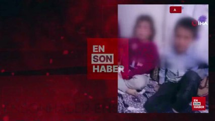 Afyonkarahisar'da baba çocuklarına işkence yaptı o anları kaydetti
