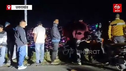 अल्मोड़ा में दर्दनाक हादसा, वाहन की टक्कर से खाई में गिरी स्कूटी, महिला की मौत, पति घायल