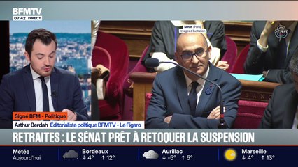 SIGNÉ BFM - La suspension de la réforme des retraites arrive au Sénat
