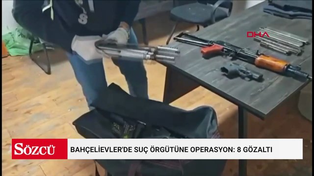 Bahçelievler'de suç örgütüne operasyon: 8 gözaltı