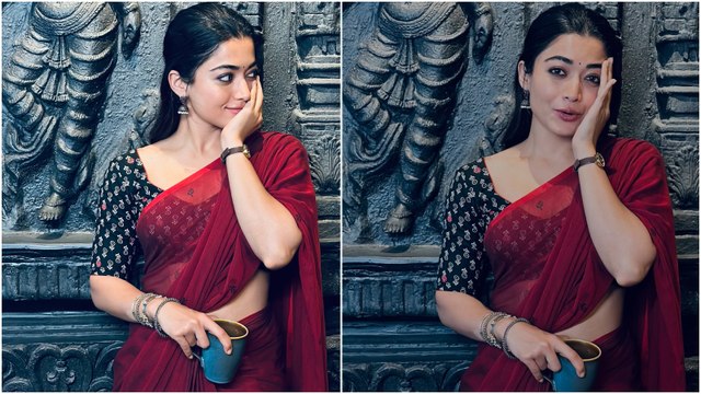 ದಿ ಗರ್ಲ್​​ ಫ್ರೆಂಡ್ ಸಕ್ಸಸ್ ಸಂಭ್ರಮದಲ್ಲಿ ರಶ್ಮಿಕಾ, ಕೆಂಪು ಸೀರೆಯಲ್ಲಿ ಮಿಂಚಿದ ಮದುಮಗಳು..!