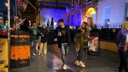 Crazy joker prank  jumping on people