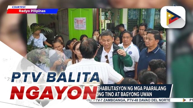 DepEd, minamadali ang rehabilitasyon ng mga paaralang nasalanta ng Bagyong #TinoPH at Bagyong #UwanPH