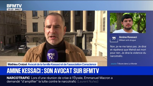 Assassinat de Mehdi Kessaci: l'avocat de la famille salue la tribune d'une force incroyable d'Amine Kessaci