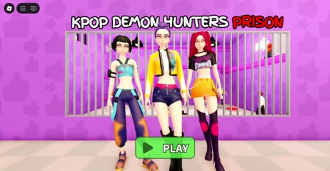 KPOP DEMON HUNTERS Prison Run! 😈🎤 Roblox Obby Escape