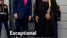Exceptional welcome ceremony  for the Saudi Crown Prince