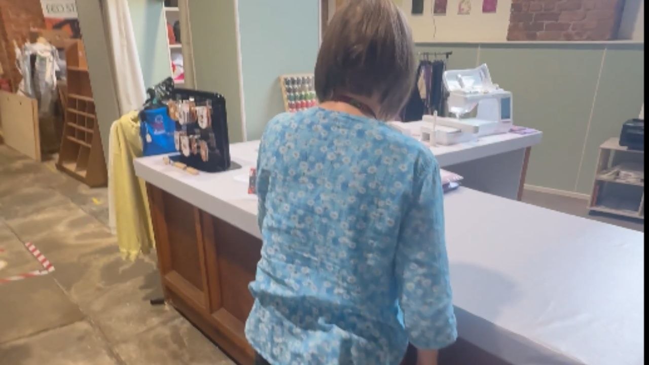 Jump-scare prank by man leads to a hilarious reaction from his startled mom