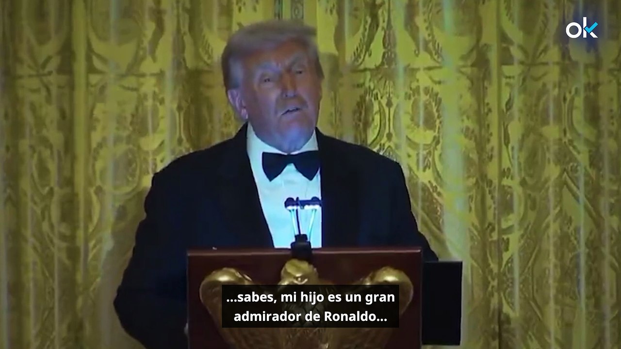 Donald Trump y Cristiano Ronaldo cenan juntos en la Casa Blanca: "Mi hijo me respeta más por presentárselo"