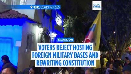 Ecuadorian voters reject hosting foreign military bases and rewriting constitution in referendum