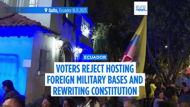 Ecuadorian voters reject hosting foreign military bases and rewriting constitution in referendum