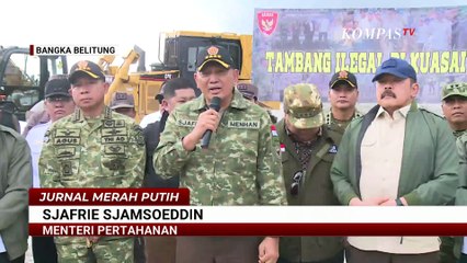 Menhan, Menteri ESDM Hingga Panglima TNI Sidak Penindakan Tambang Ilegal di Bangka Belitung