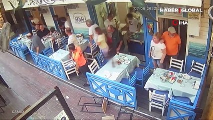 Dehşet anları: Çanakkale'de barlar sokağında meydan muharebesi gibi kavga