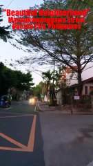Beautiful Neighborhood on Mapagkawanggawa Strett in Quezon City, Philippines