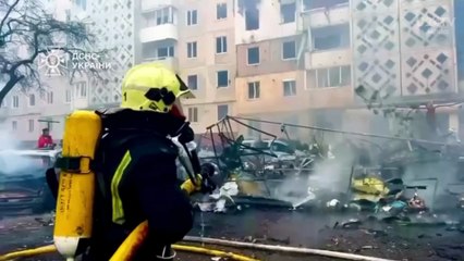 Rusia bombardea con drones y misiles a Ucrania