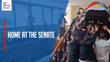 Senators hold necrological services for Enrile