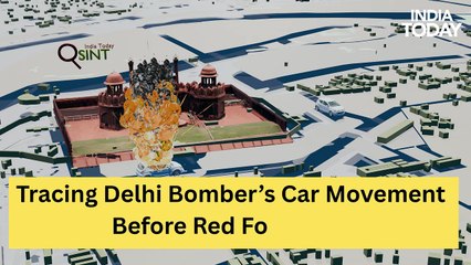Delhi suicide bomber’s route: OSINT 3D map places i20 across key locations