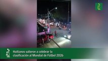 Haitianos salieron a celebrar la clasificación al Mundial de Fútbol 2026