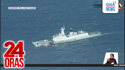2 China Coast Guard vessel, namataan malapit sa Bajo de Masinloc; 1 unidentified naval vessel, nakita sa dagat ng Zambales | 24 Oras