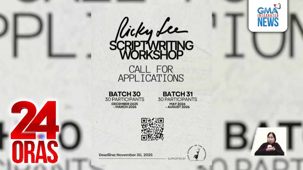 Scriptwriting workshop ni Ricky Lee, muling magbabalik | 24 Oras