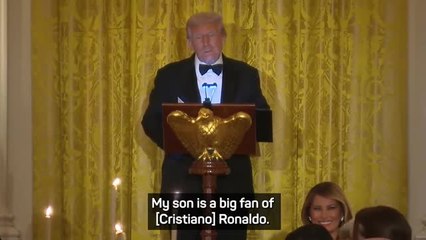 Donald Trump honours Ronaldo at White House dinner